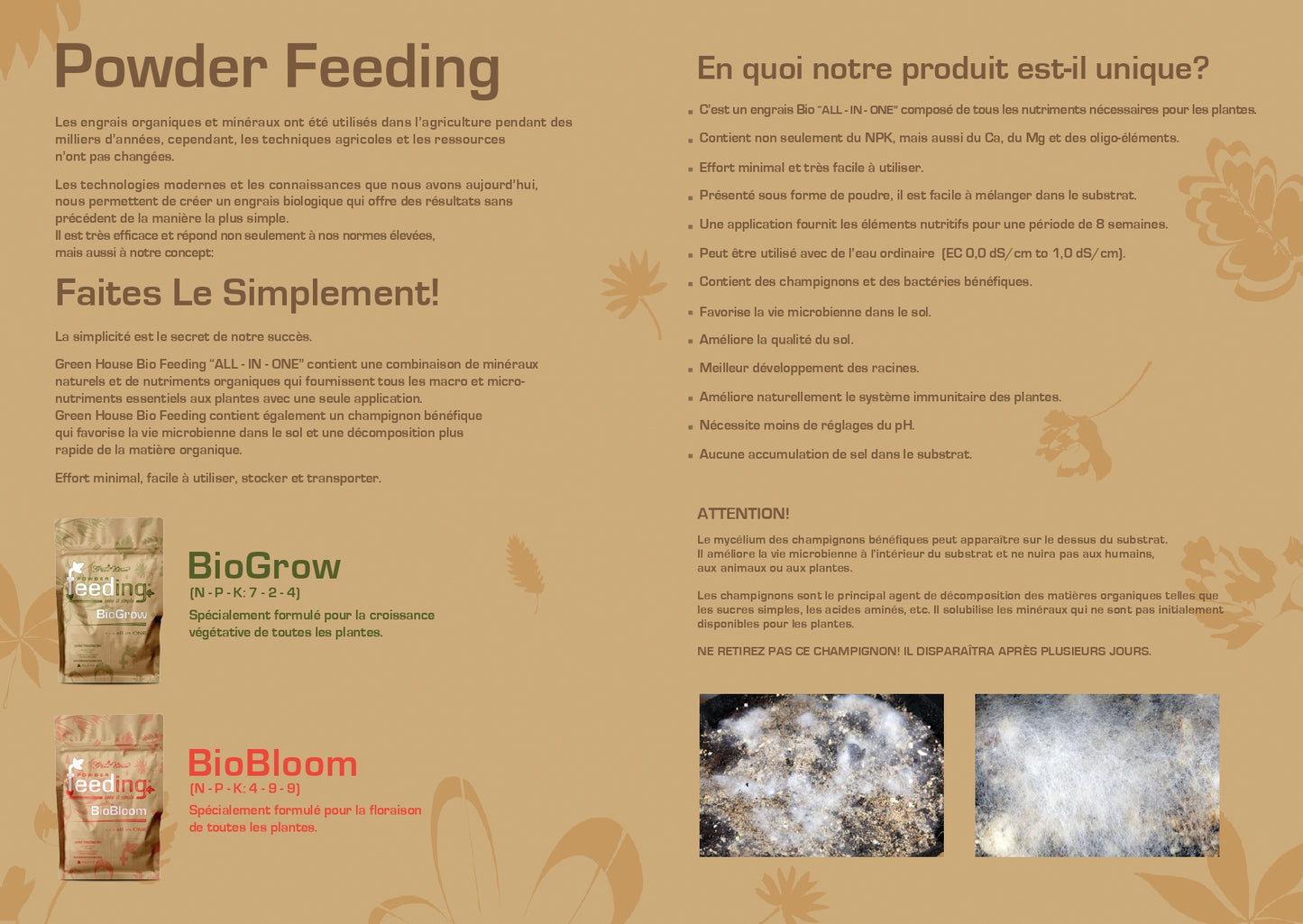 Engrais bio croissance et floraison