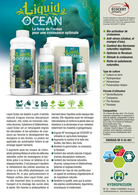 Liquid Ocean biostimulateur croissance et floraison