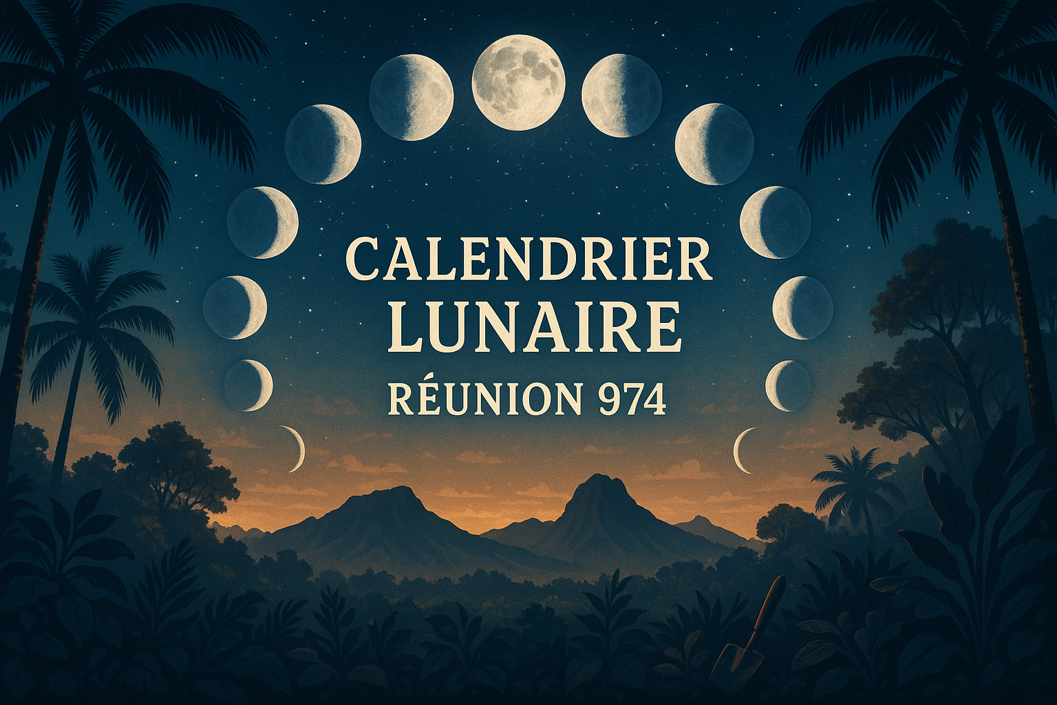 Bannière Calendrier Lunaire Réunion 974