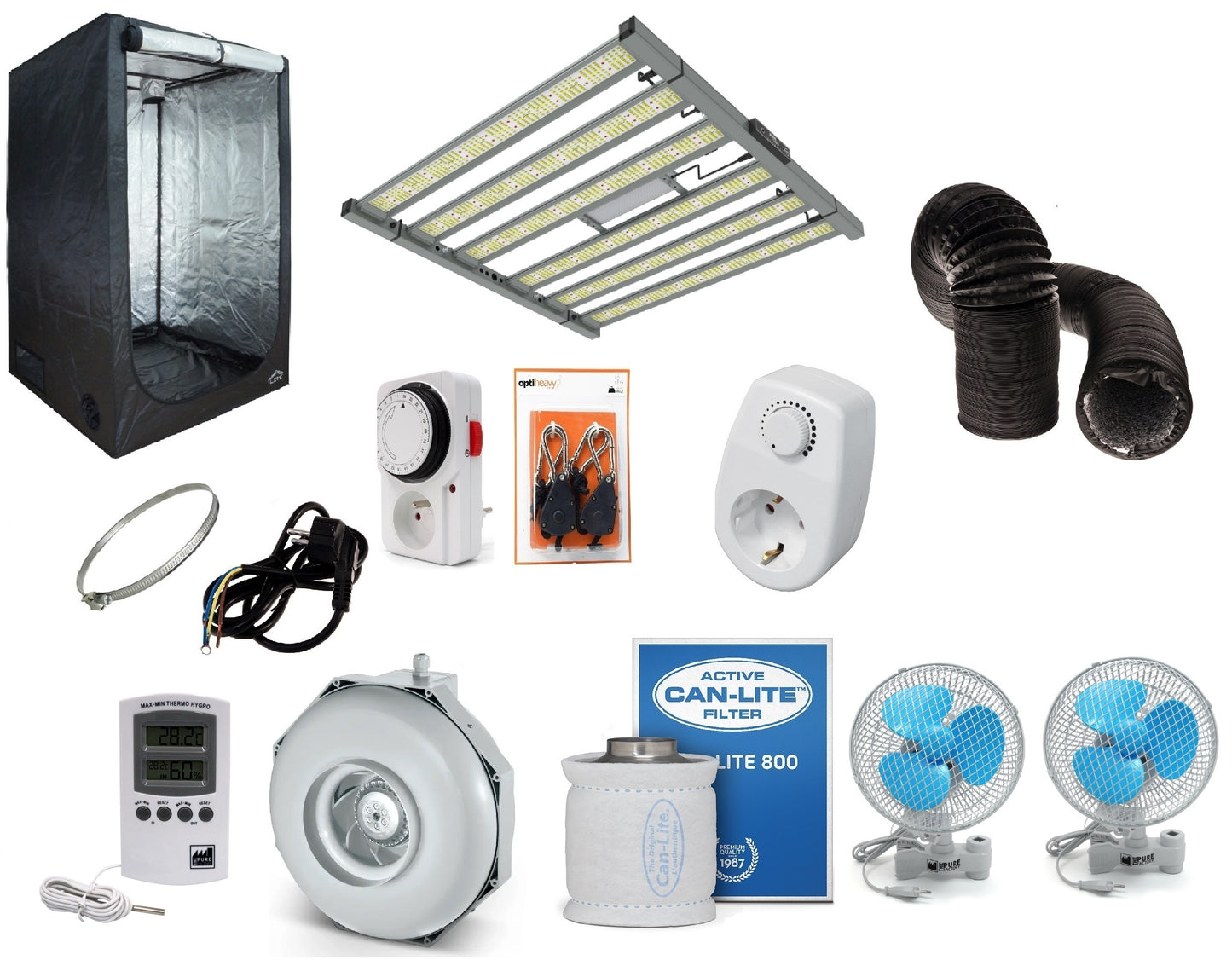 Box complet LED 520w (120x120x200cm)