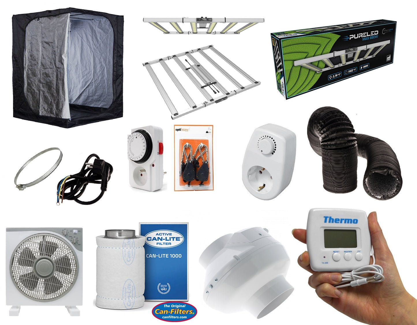 Box complet LED 660w (150x150x200cm)