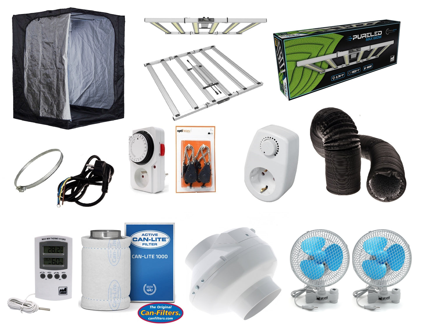 Box complet LED 660w (150x150x200cm)