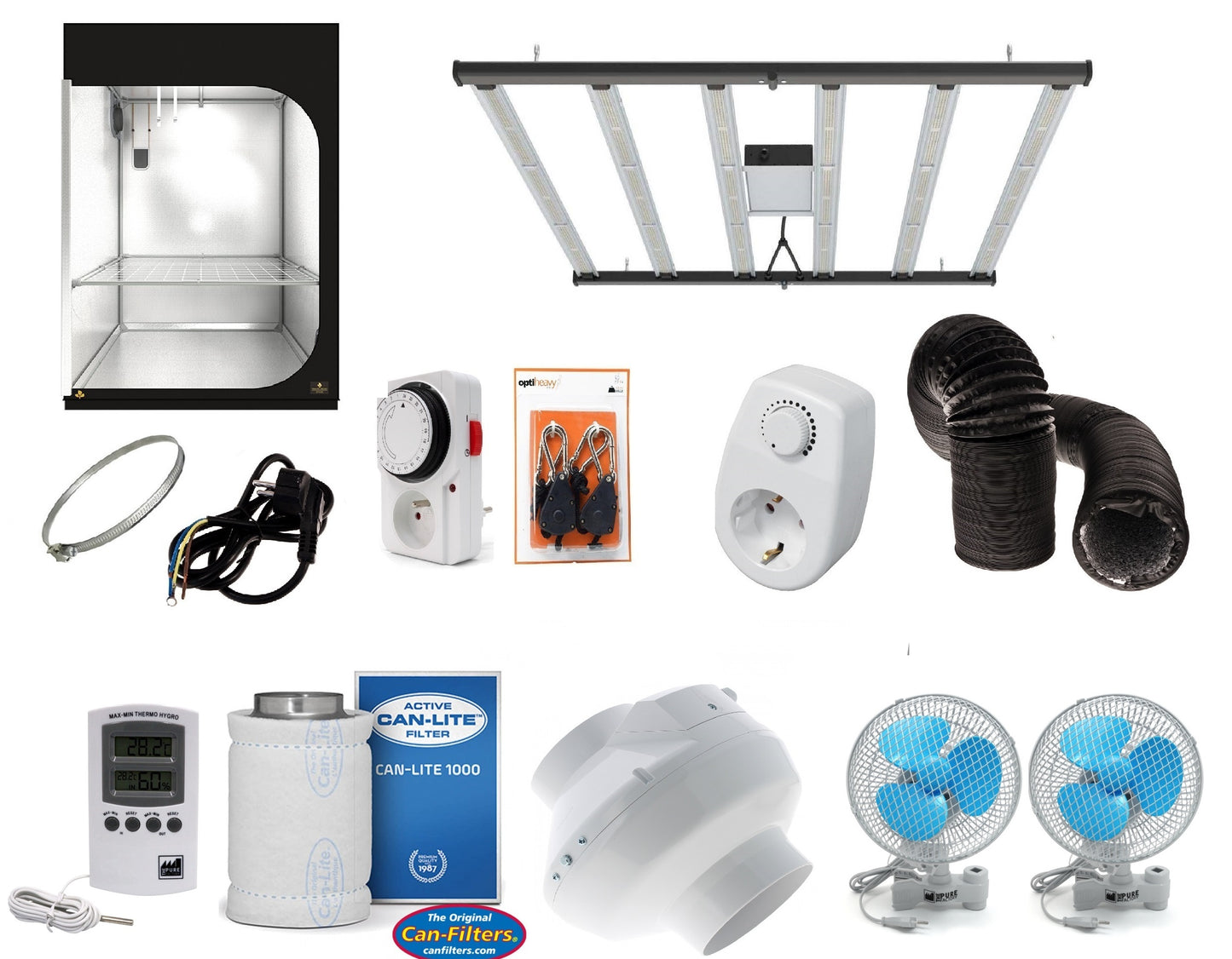 Box complet LED 720w (150x150x217cm)