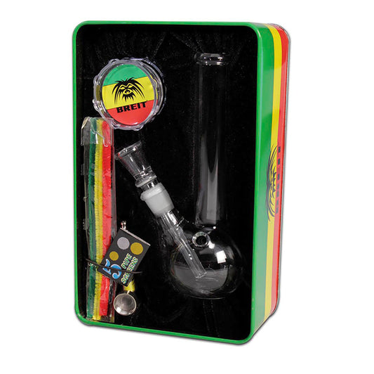 Pack bong + grinder + pipe