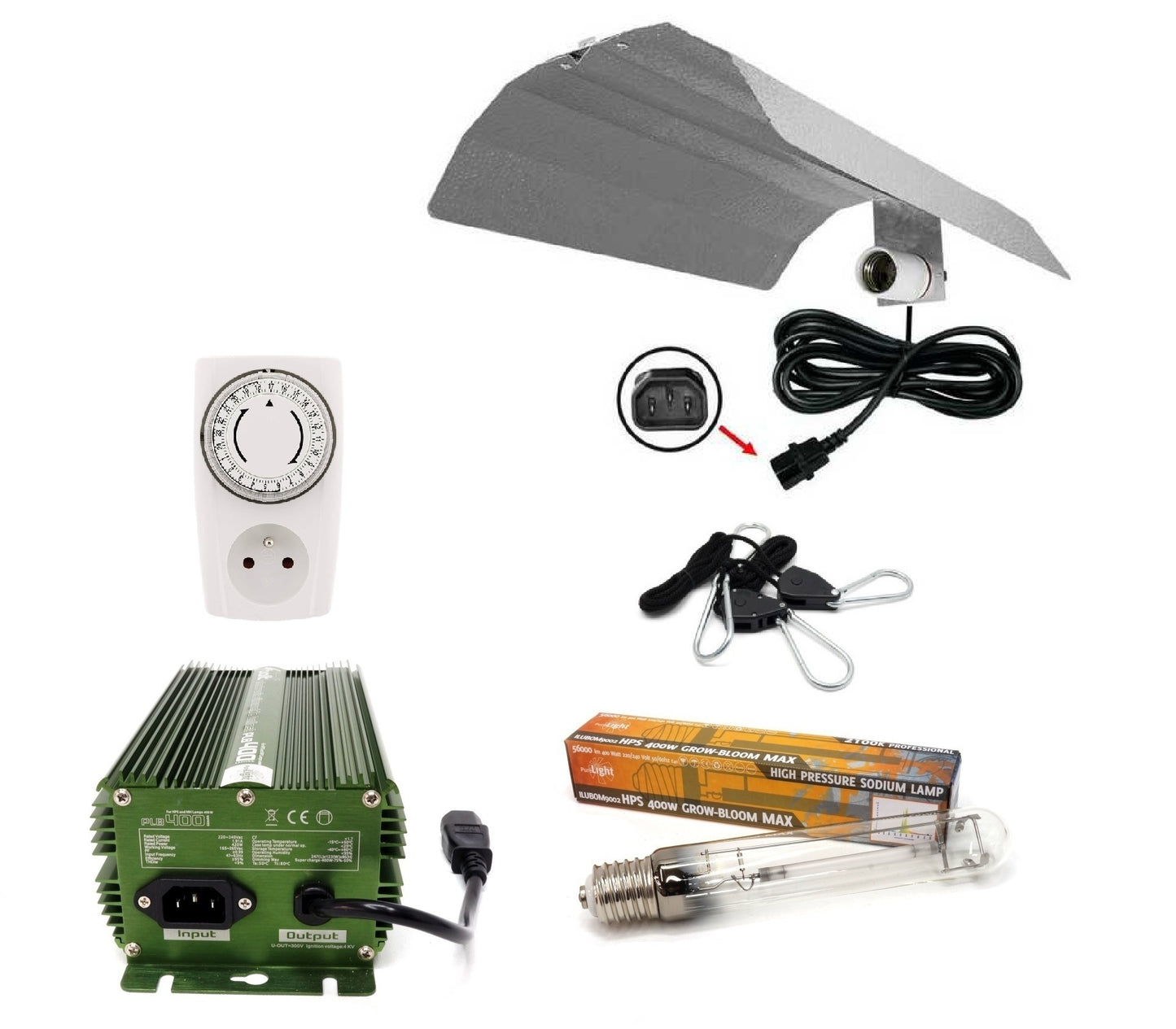 Kit éclairage réglable PREMIUM HPS 200w/300w/400W