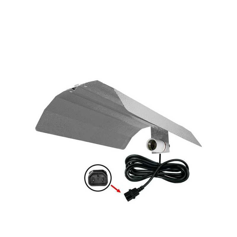 Réflecteur ECO renforcé et précablé pour lampe (MH/HPS/CFL)