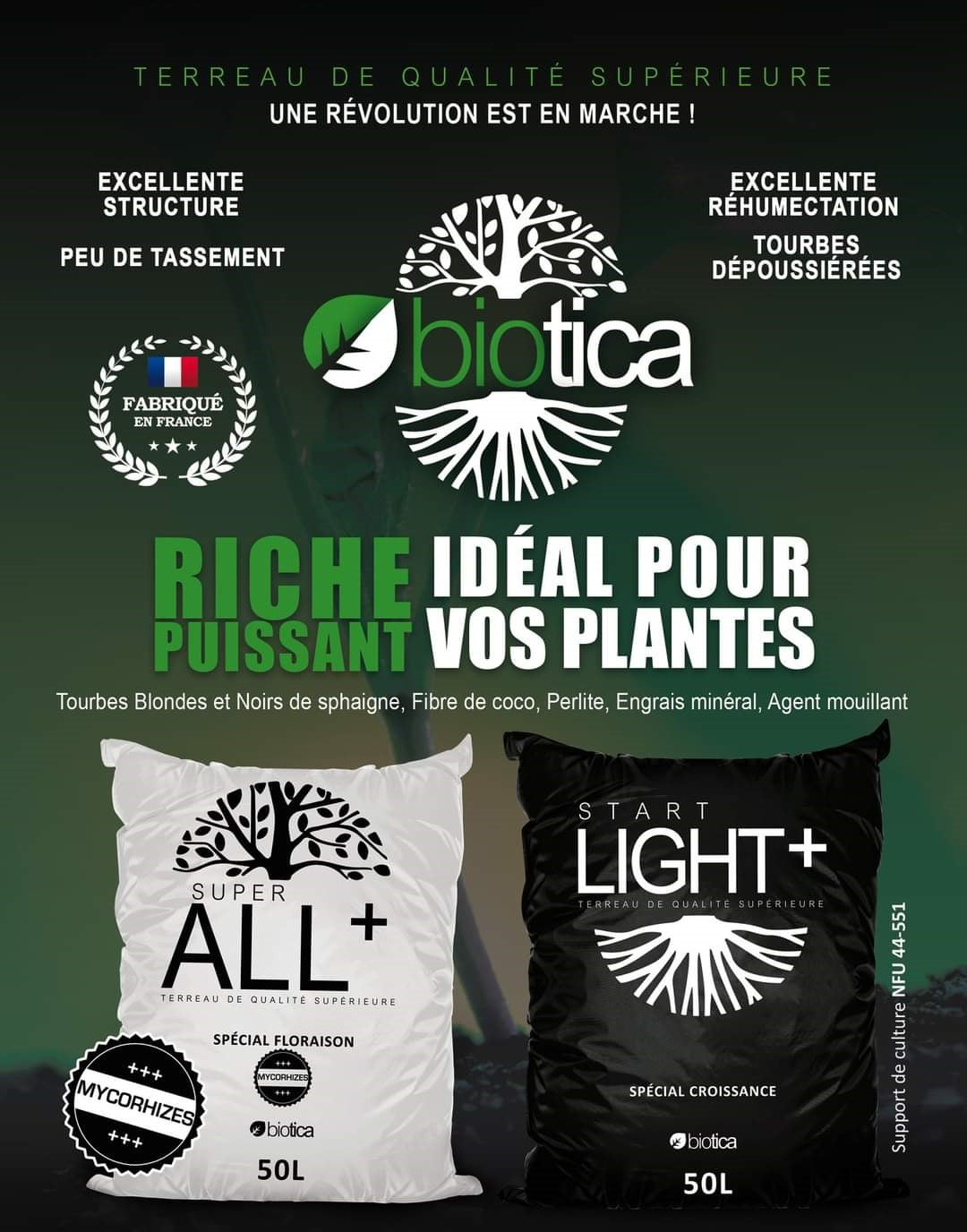 Light mix + Biotica (Qualité supérieure)