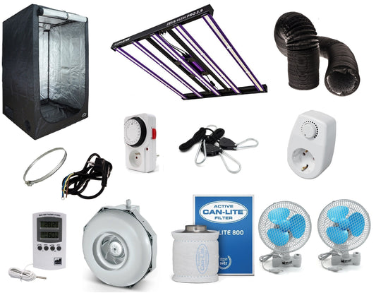 Box de culture indoor complet LED 465w (120x120x200cm)