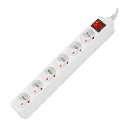 Multiprises 6 prises avec interrupteur